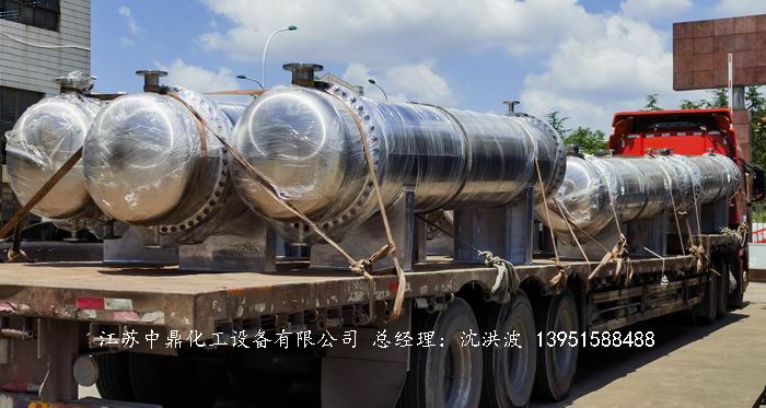 菏泽某普新材料有限公司的34台列管式换热器即将启程