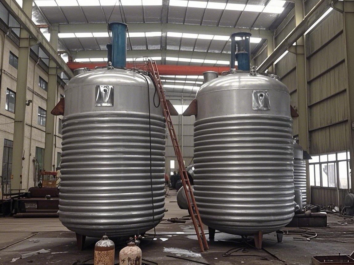 外盘半管加热反应釜 内盘管加热反应釜